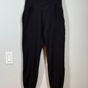 🖤 90 Degree by Reflex Black Ribbed Lounge Pants Size Small Pockets